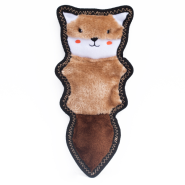 ZippyPaws Z-Stitch Skinny Peltz Squeaker Toy Chipmunk